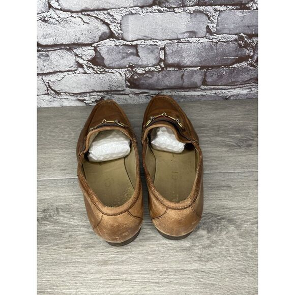 Gucci Brown Leather Web Horsebit Dress Loafers Shoes Men’s Sz 10.5D US/44EU Read - Picture 6 of 16